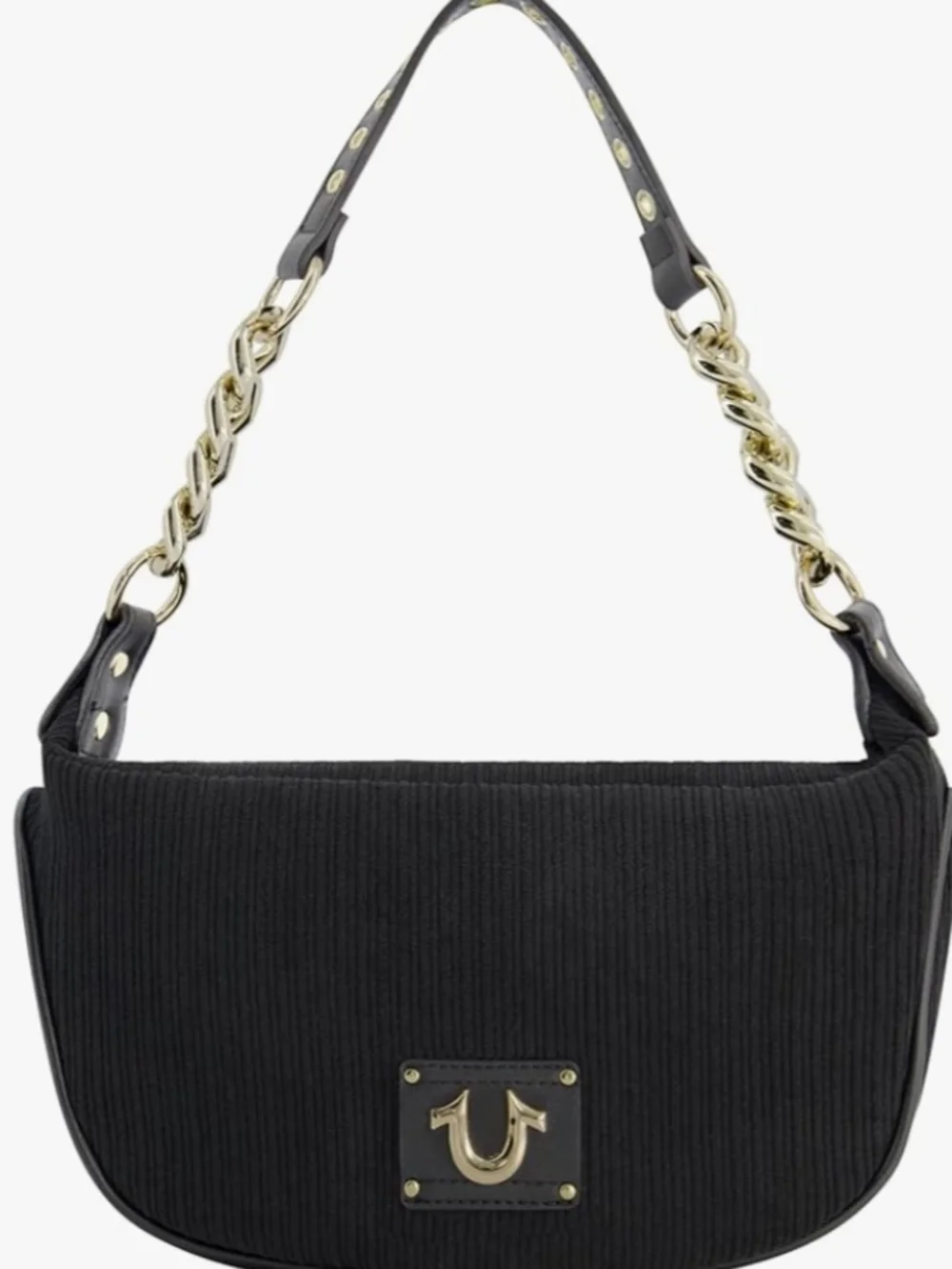 True Religion Black Hobo Handbag